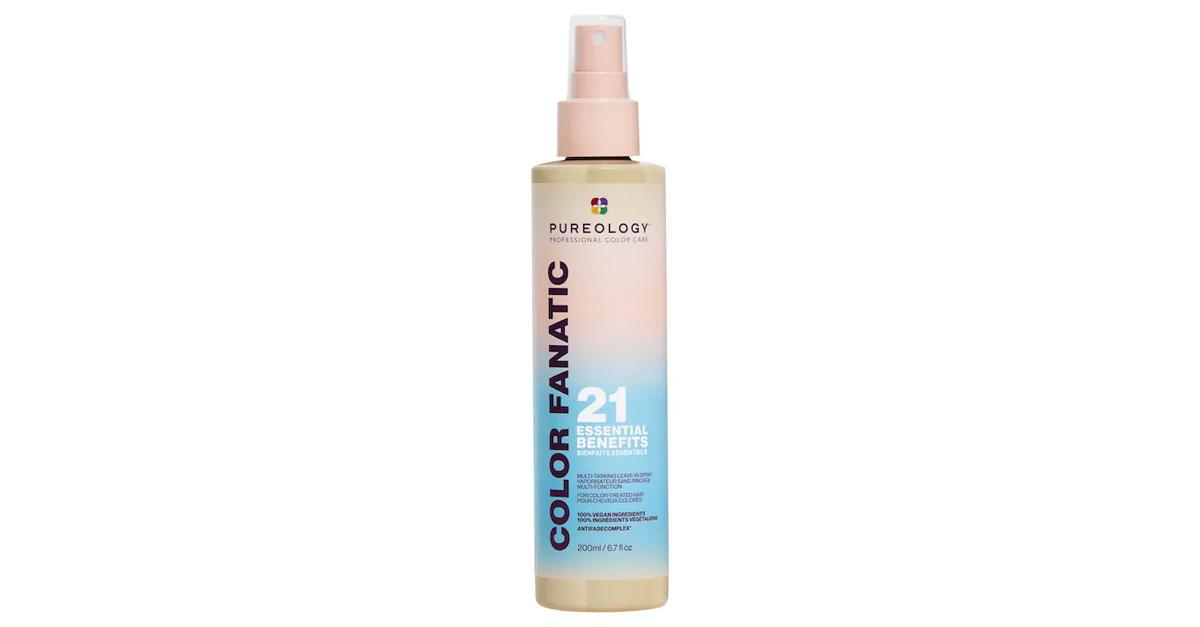 heat protectant spray in ombre bottle