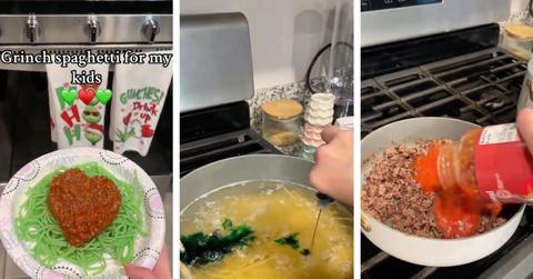Here’s How To Make the Viral Grinch Spaghetti
