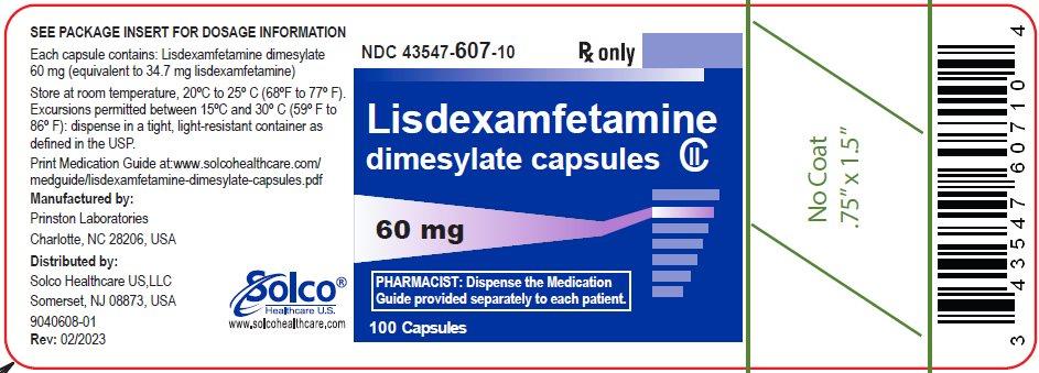 A label for generic Vyvanse is pictured.