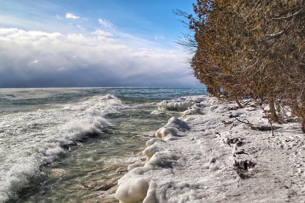 Lake Michigan in the Winter