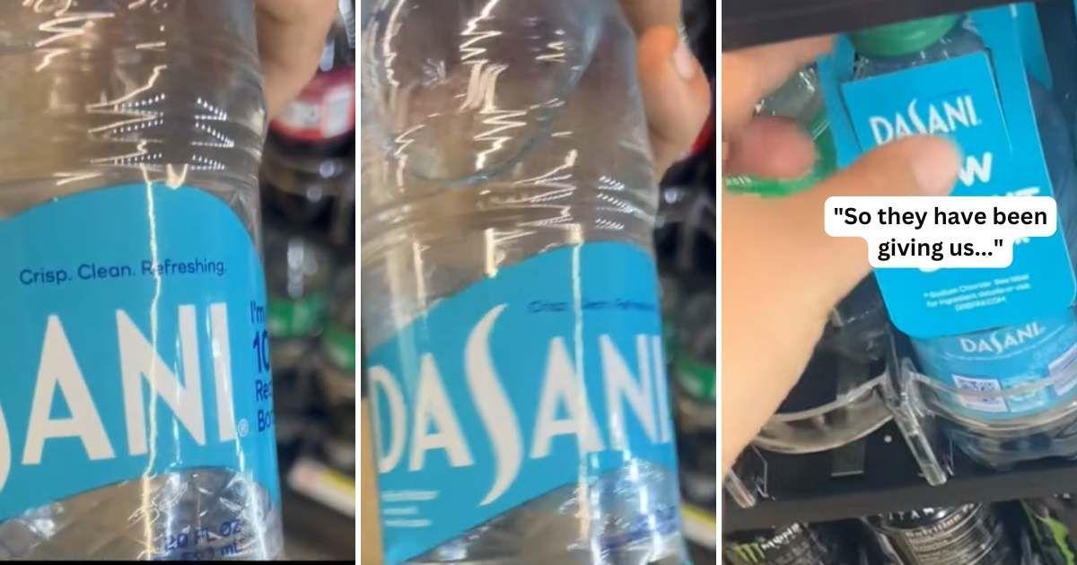 Man makes a shocking discovery while buying a bottle of DASANI water (Cover Image Source: TikTok | @thegamezfamilyy)