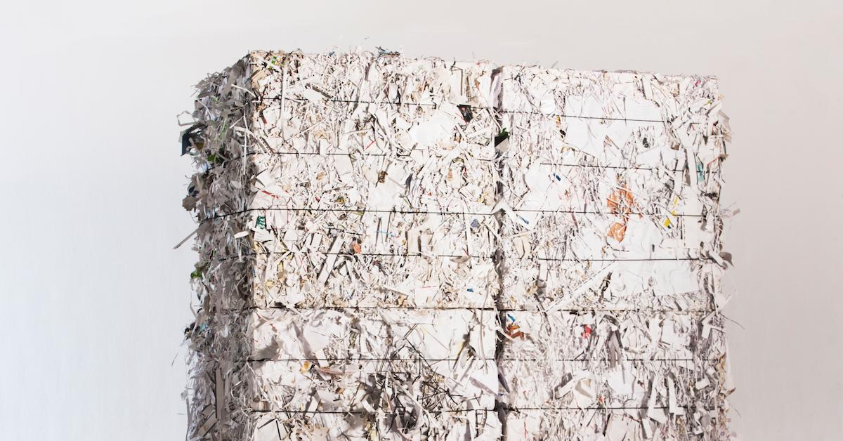 How to recycle shredded paper