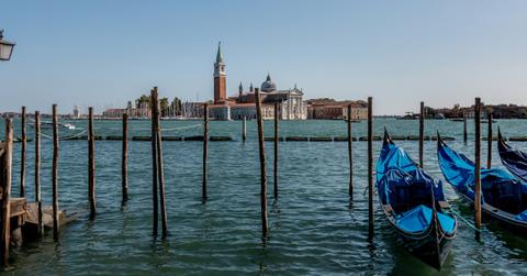 Poveglia Island as seen from St. Mark's Square in Venice