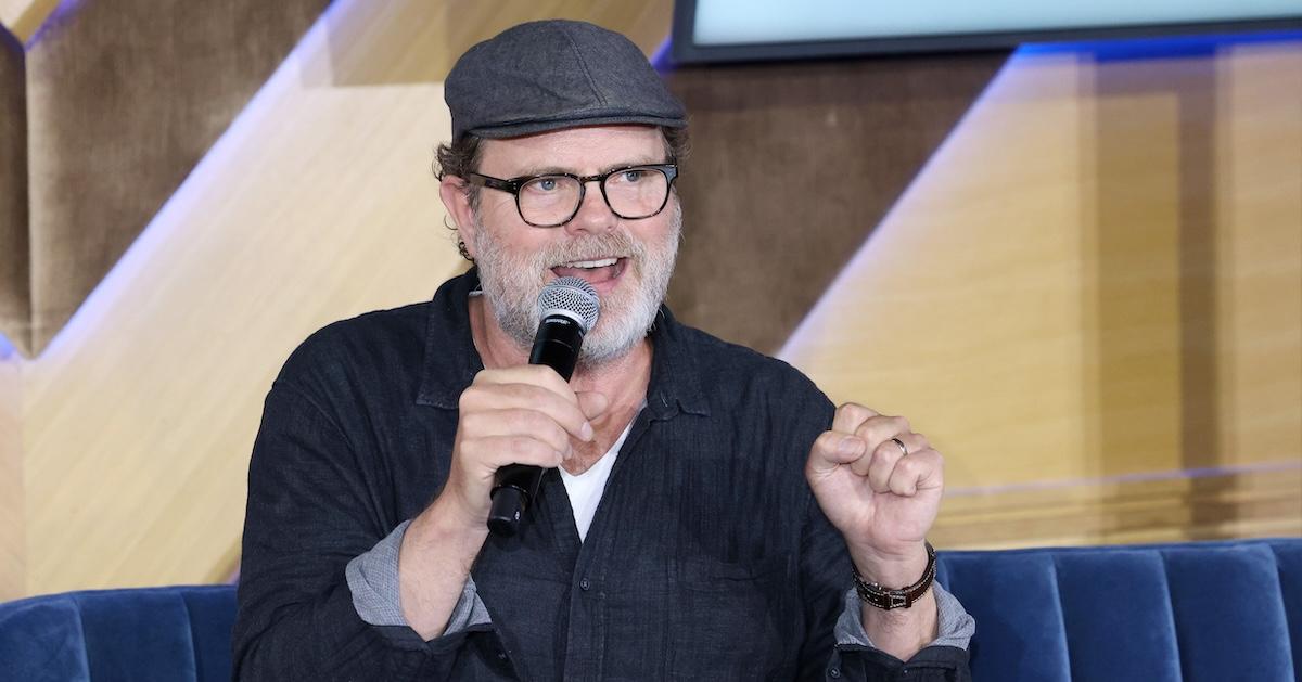 Rainn Wilson speaks at the EMA IMPACT Summit at the Pendry West Hollywood in Los Angeles in June 2024.