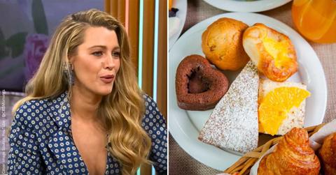 (L) Blake Lively in an interview with CBS (Cover Image Source: YouTube | @CBSMornings) | (R) Pastries on a plate. (Representative Cover Image Source: Freepik | 8photo)