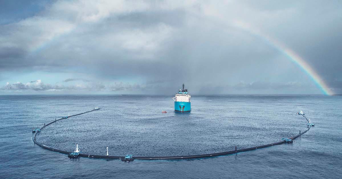 the ocean cleanup system