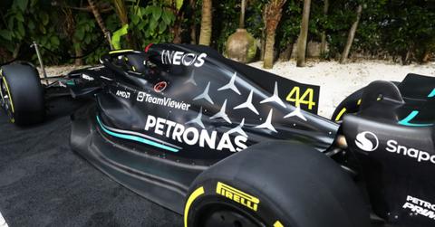 Black Formula One car