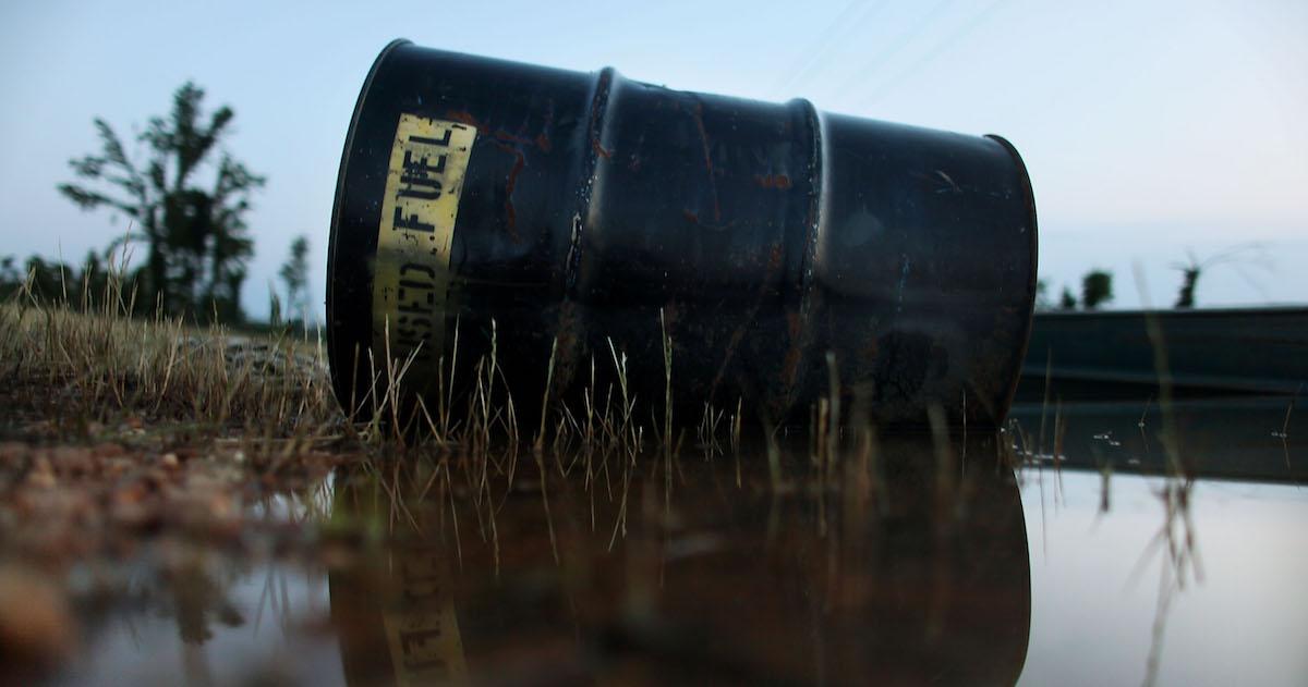 Industrial waste barrel