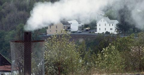 The abandoned town of Centralia, PA.
