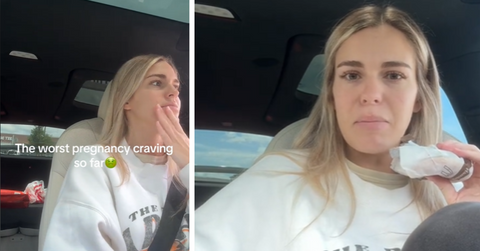 Pregnant woman craves McDonalds