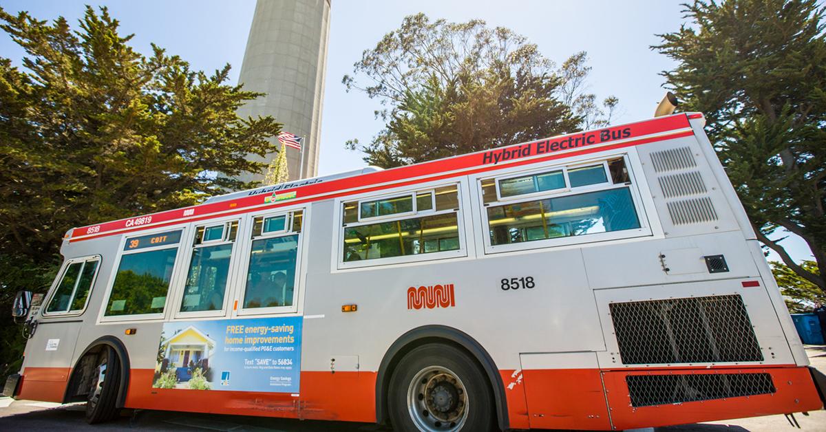 electric bus california