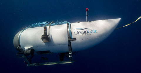An underwater look at the OceanGate submersible