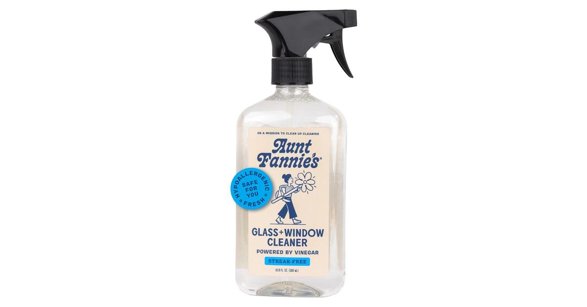 bottle of glass cleaner