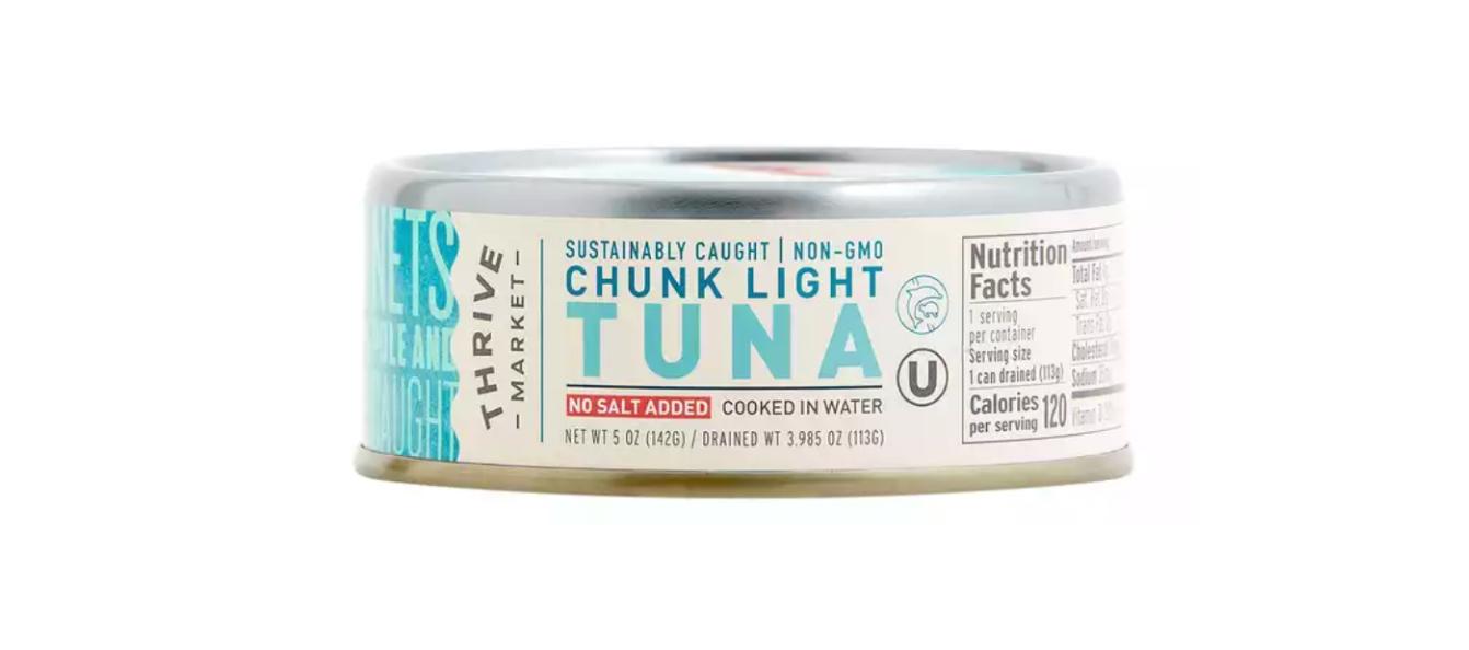  Thrive Market’s Non-GMO Chunk Light Tuna