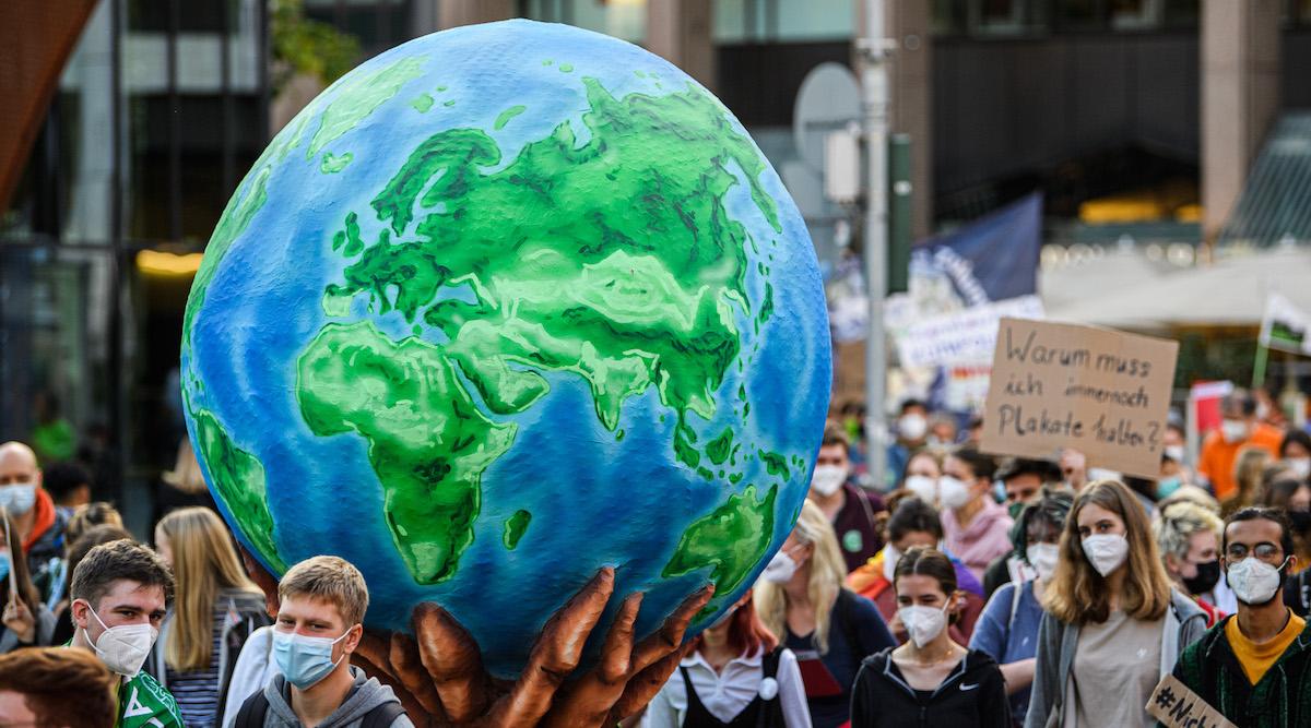 Climate change protestors