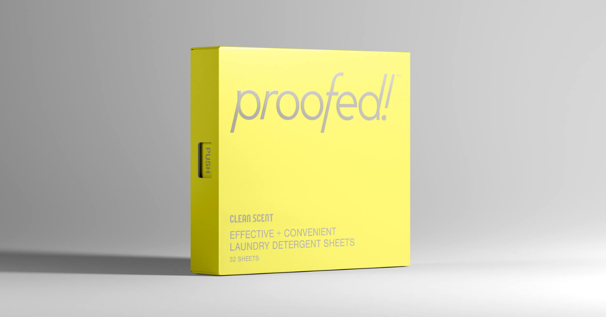 Clean scent proofed! laundry sheets