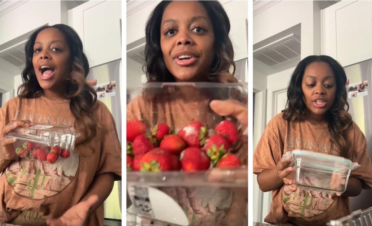 Putting berries/fruits/veggies in glass jars in the fridge will