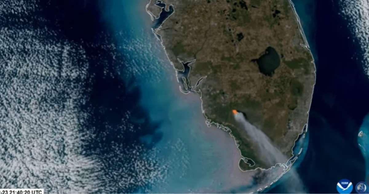 Wildfire capture by NOAA satellite (Cover Image Source: Instagram | @noaasatellites)