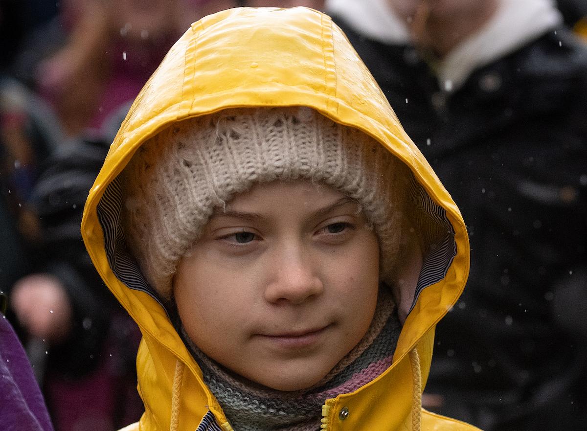 Greta Thunberg at a protest