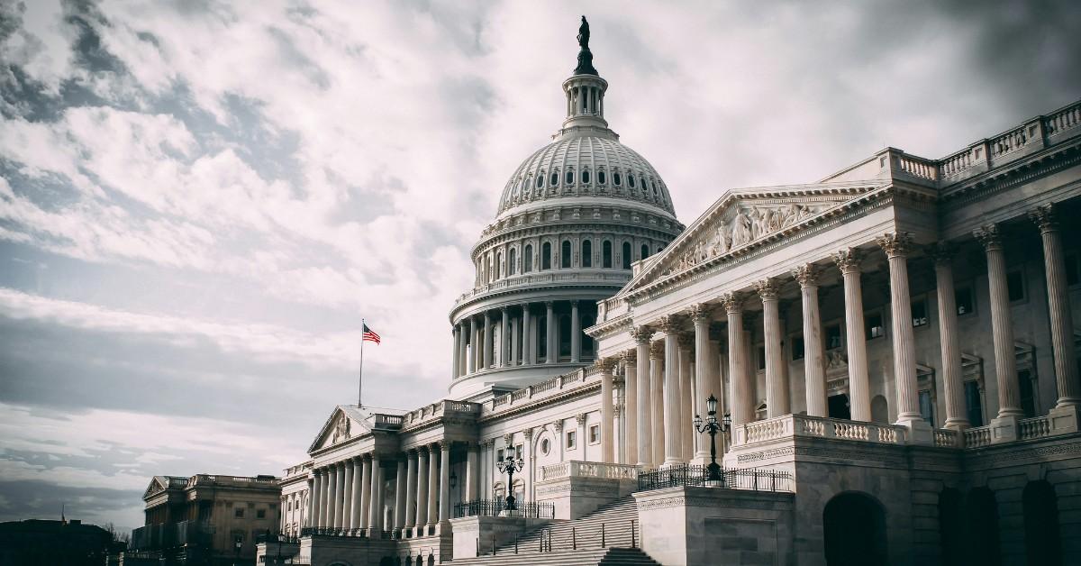 A side view of the U.S. Capitol Building