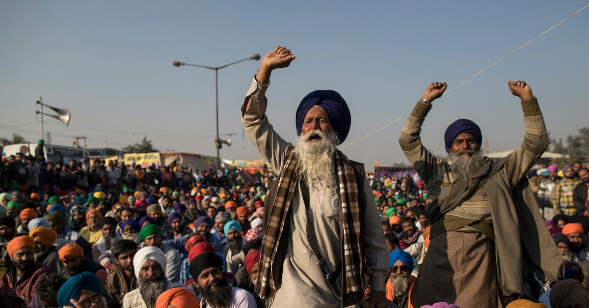 India farm bill protest