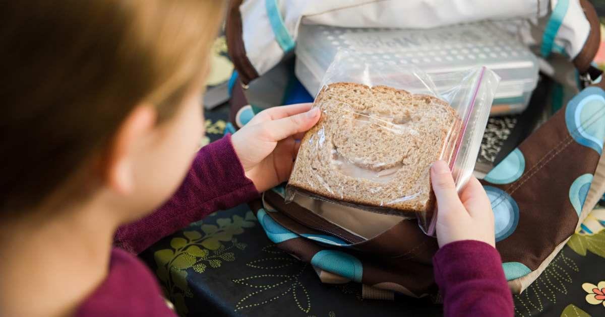 A little girl is holding a plastic bag with a sandwich at school during lunchtime. (Representative Cover Image Source: Getty Images | Connect Images)