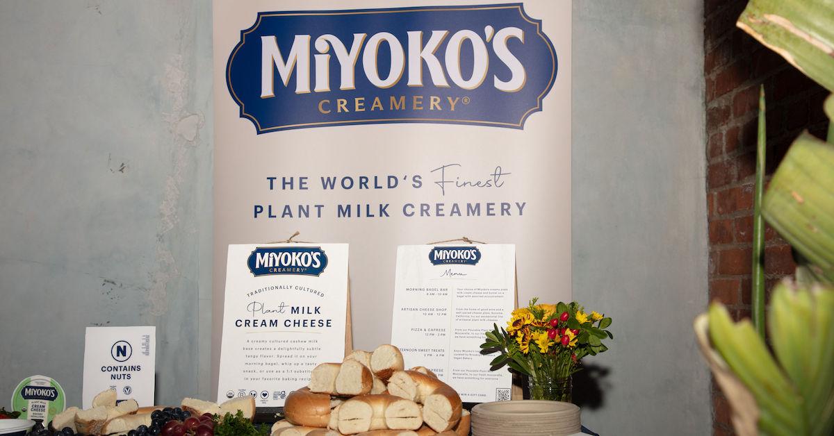 A Miyoko's Creamery display at the Vegan Women Summit.