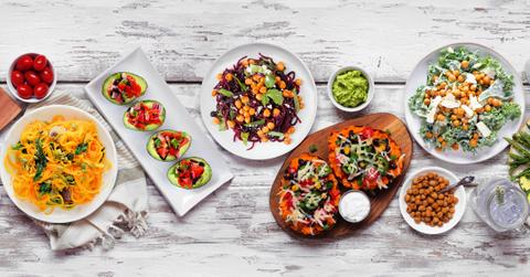 Vegan potluck dishes.