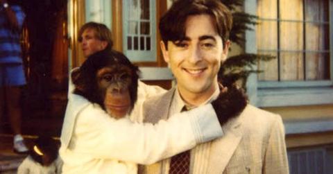 Tonka the chimp and Alan Cumming