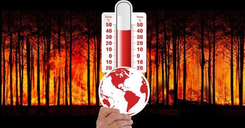 The surging temperature of planet Earth with a background of flaming forests. (Representative Cover Image Source: Pixabay | Geralt)