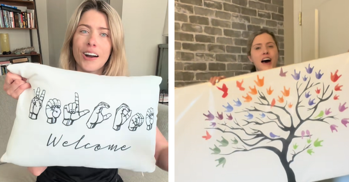 McKinnon Galloway shows off her sign language inspired designs