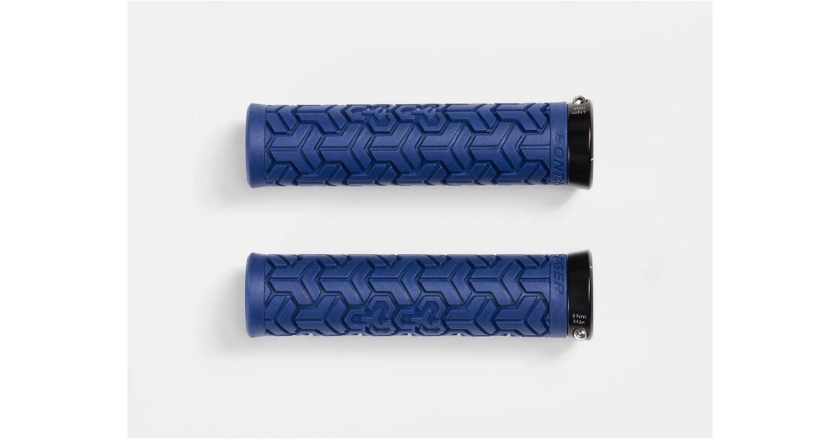 blue bicycle grips