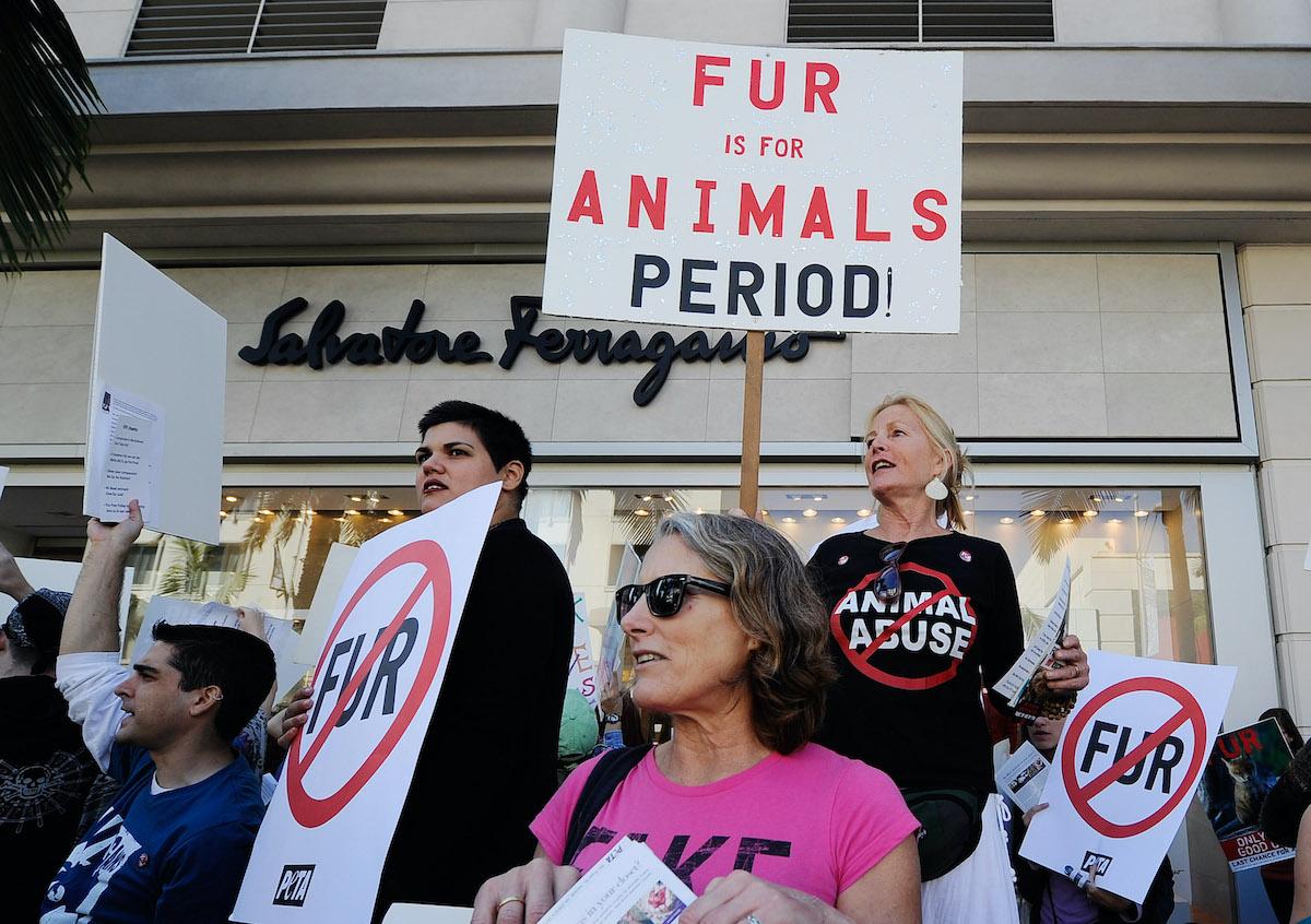 Fur protest