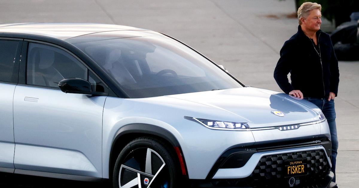 Henrik Fisker next to the Ocean SUV