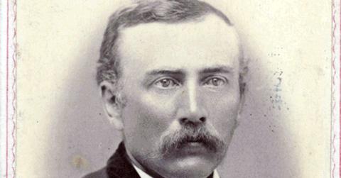 Black and white photo of J. Sterling Morton on July 24, 1871.