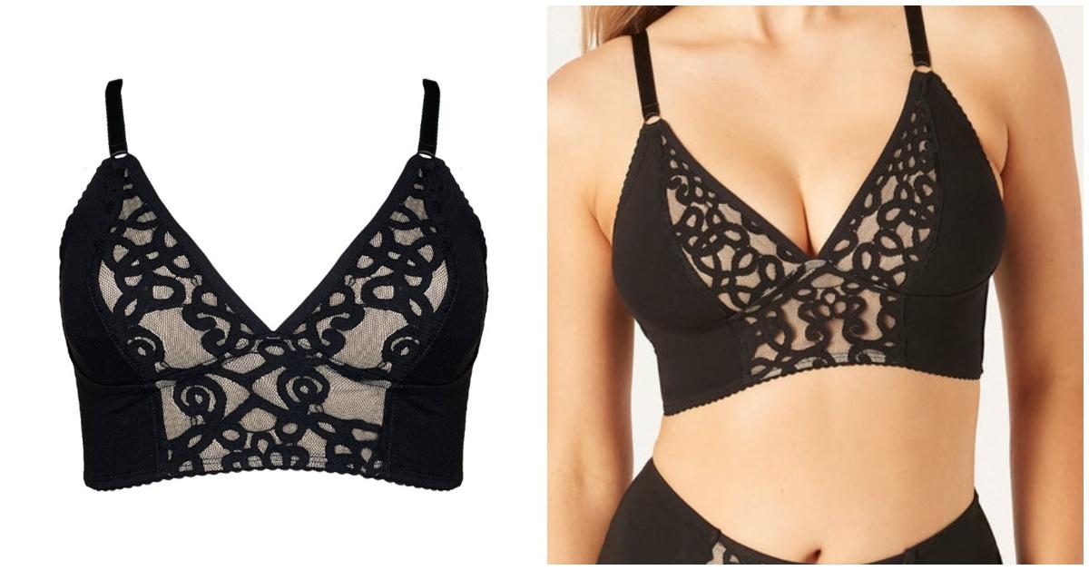 Stella Long-Line Bralette with Lace