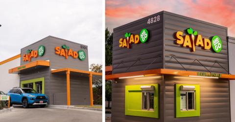 Two Salad And Go locations are pictured.