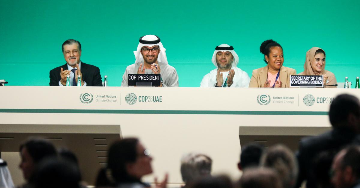 COP28 president on panel at the UNFCCC Climate Conference