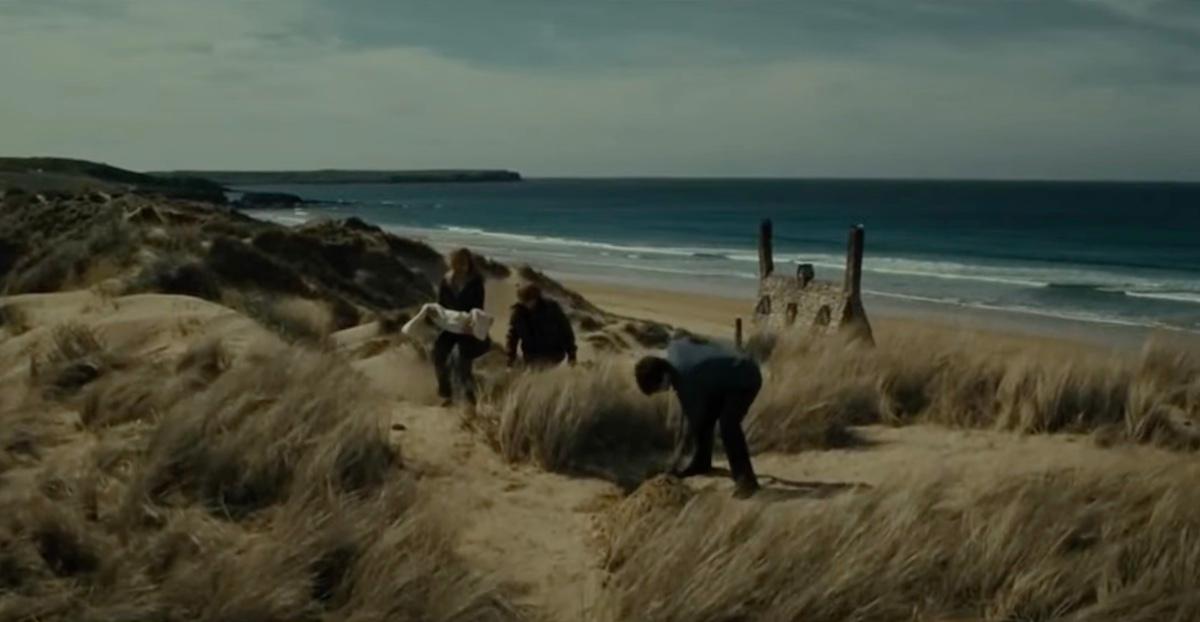 Harry Potter Digging Dobby's Grave in Wales