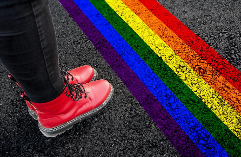 Rainbow hot sale pride sneakers