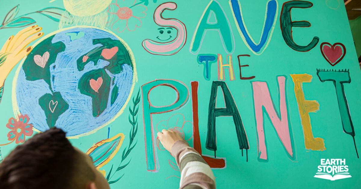 poster on save environment for kids