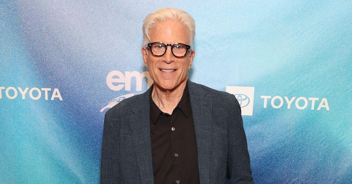 Ted Danson smiles in front of a blue backdrop at the EMA IMPACT Summit at the Pendry West Hollywood in Los Angeles in June 2024.