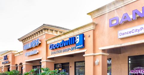 Outside of a Goodwill store in Florida