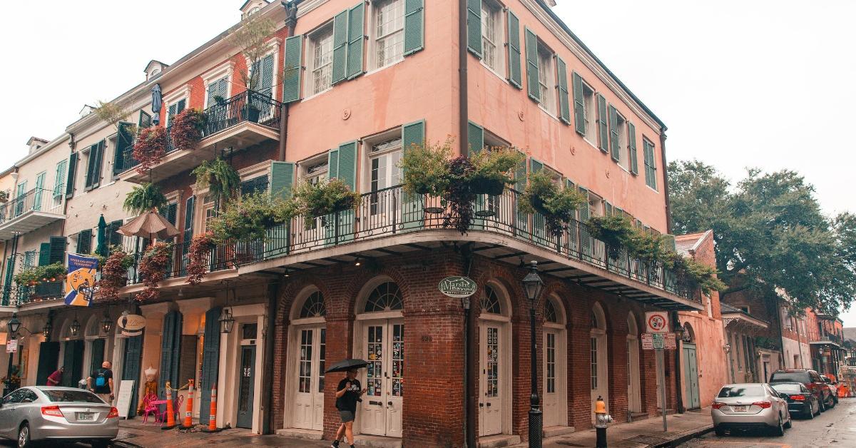 The outside of the Dauphine Orleans Hotel