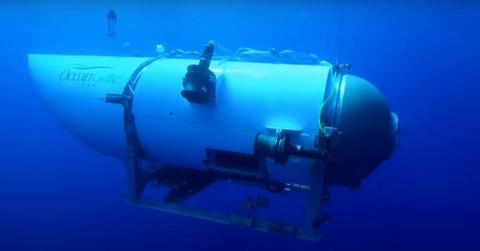 Footage of the submersible Titan.