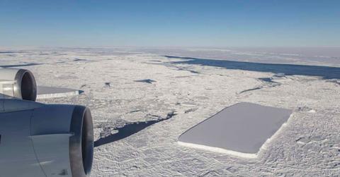 Unnaturally-perfect rectangular iceberg spotted by NASA in the Antarctic Peninsula (Cover Image Source: X | @NASAEarth)