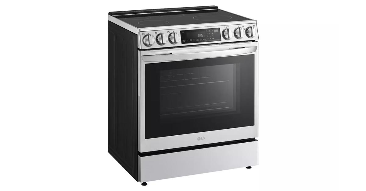 stainless electric range