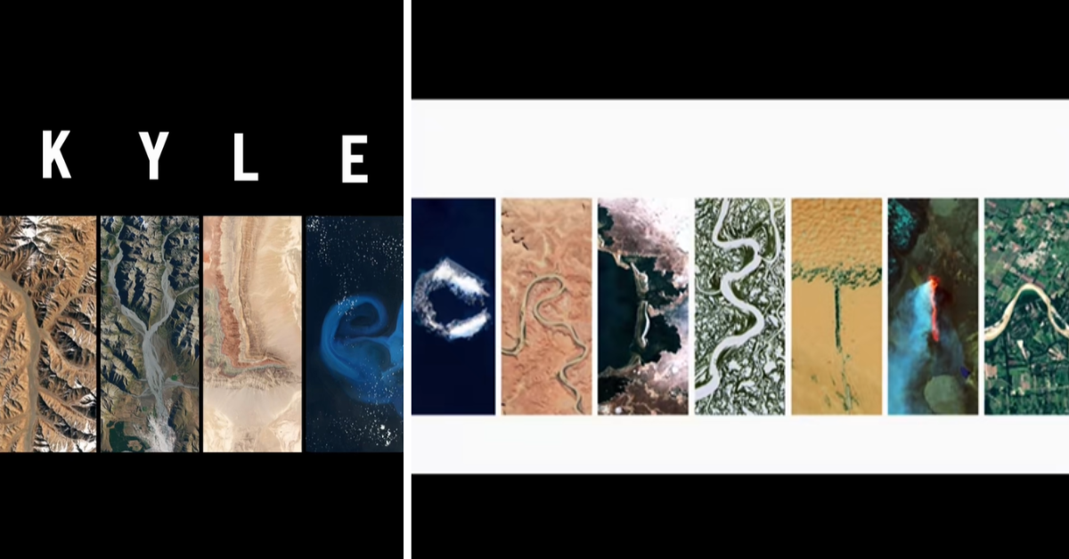 NASA uses satellite images of the Earth to capture the letters in people's names