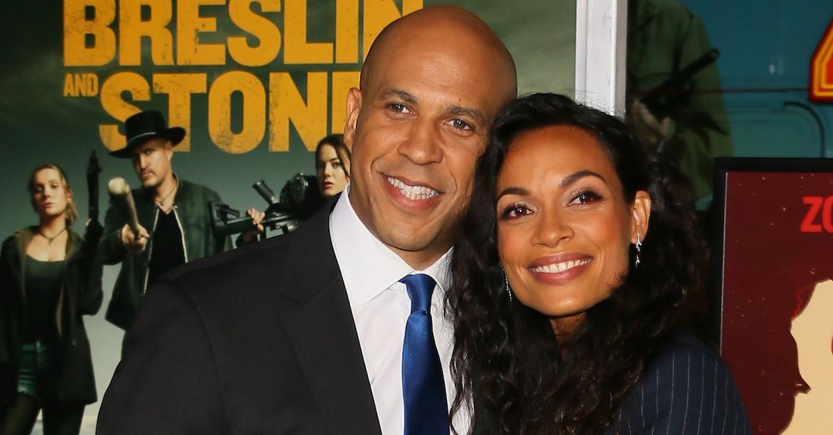 Rosario Dawson and Cory Booker