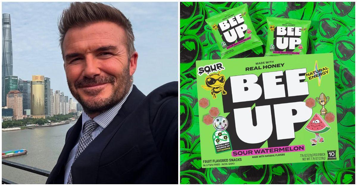 david beckham and his beeup snacks
